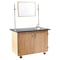 National Public Seating Mobile Science Cart with Inner Drawers and Shelf, Whiteboard /Mirror & Sink MSC02WS - alternate 4